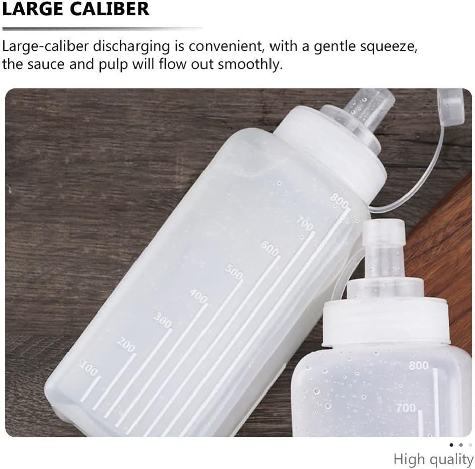 Hemoton 2-Pack Squeeze Sauce Bottles Kit of 2