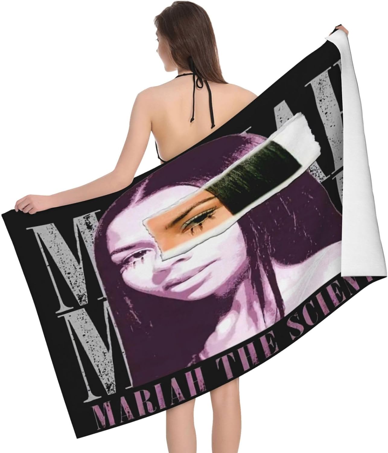Utxnjskl Mariah The Music Scientist Bath Towel Microfiber 52x32 inches