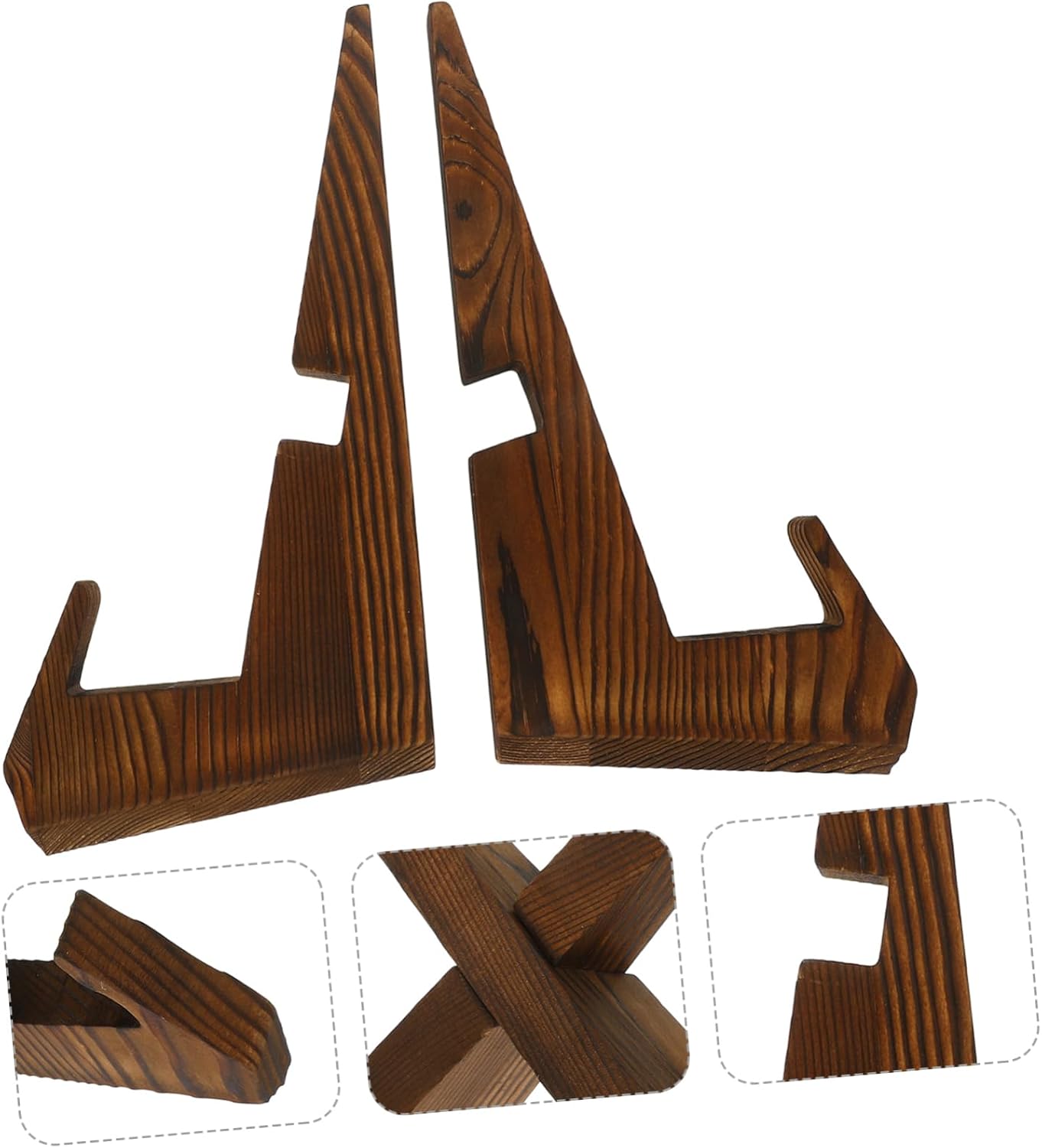 GRIRIW Wooden Recipe Stand for Kitchen Display and Reading 1
