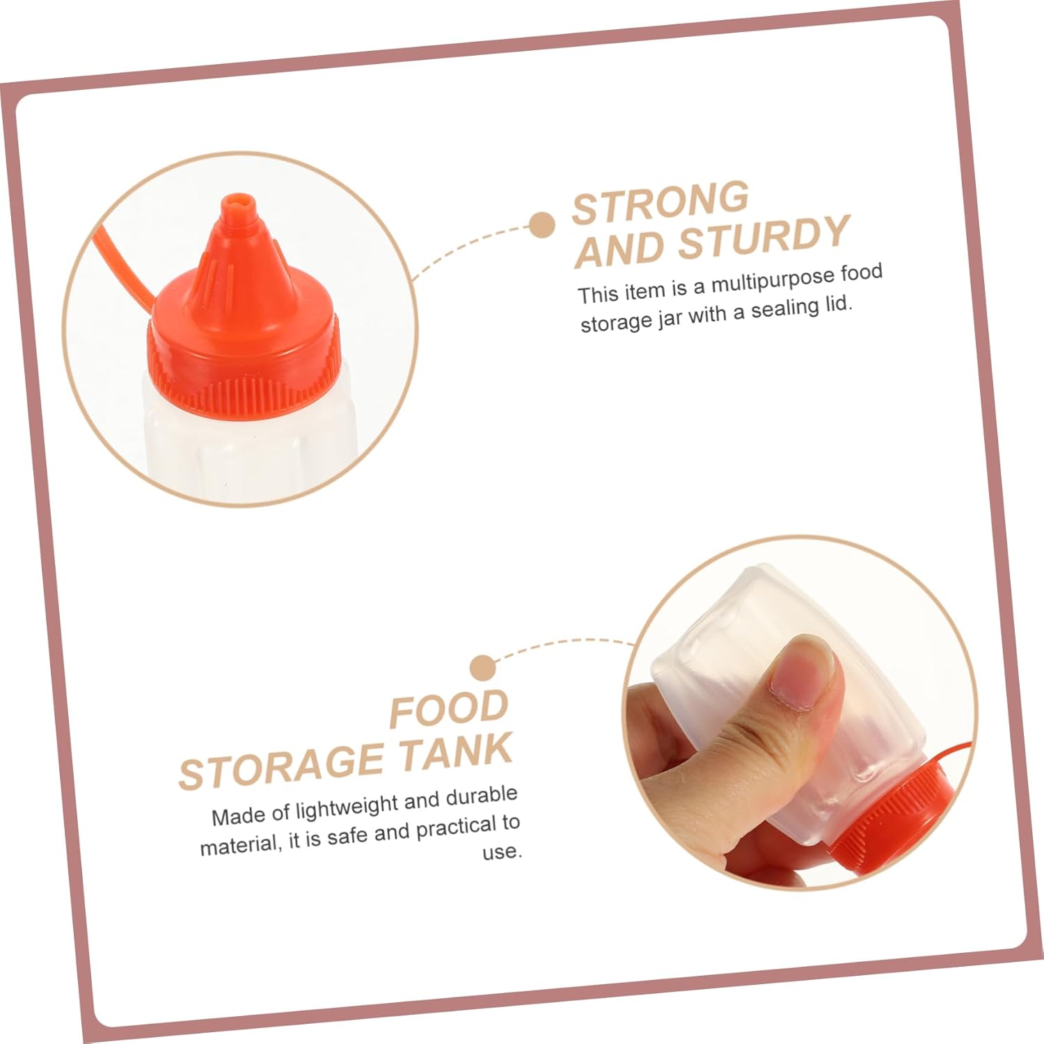 Condiment Squeeze Set Compact Durable for Any Kitchen Need