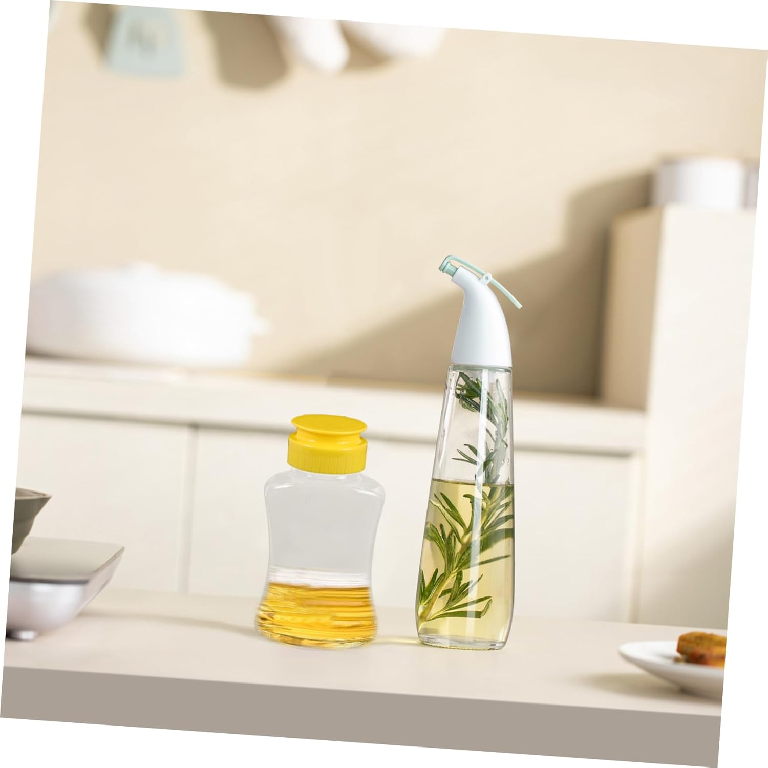 Happyyami Squeeze Honey Jar 2-Pack Leak-Proof Condiment Dispenser Easy to Use