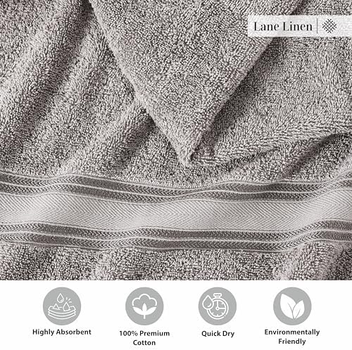 Luxury 100 Cotton Bath Towels - Zero Twist High Absorbency Cloud-like Softness