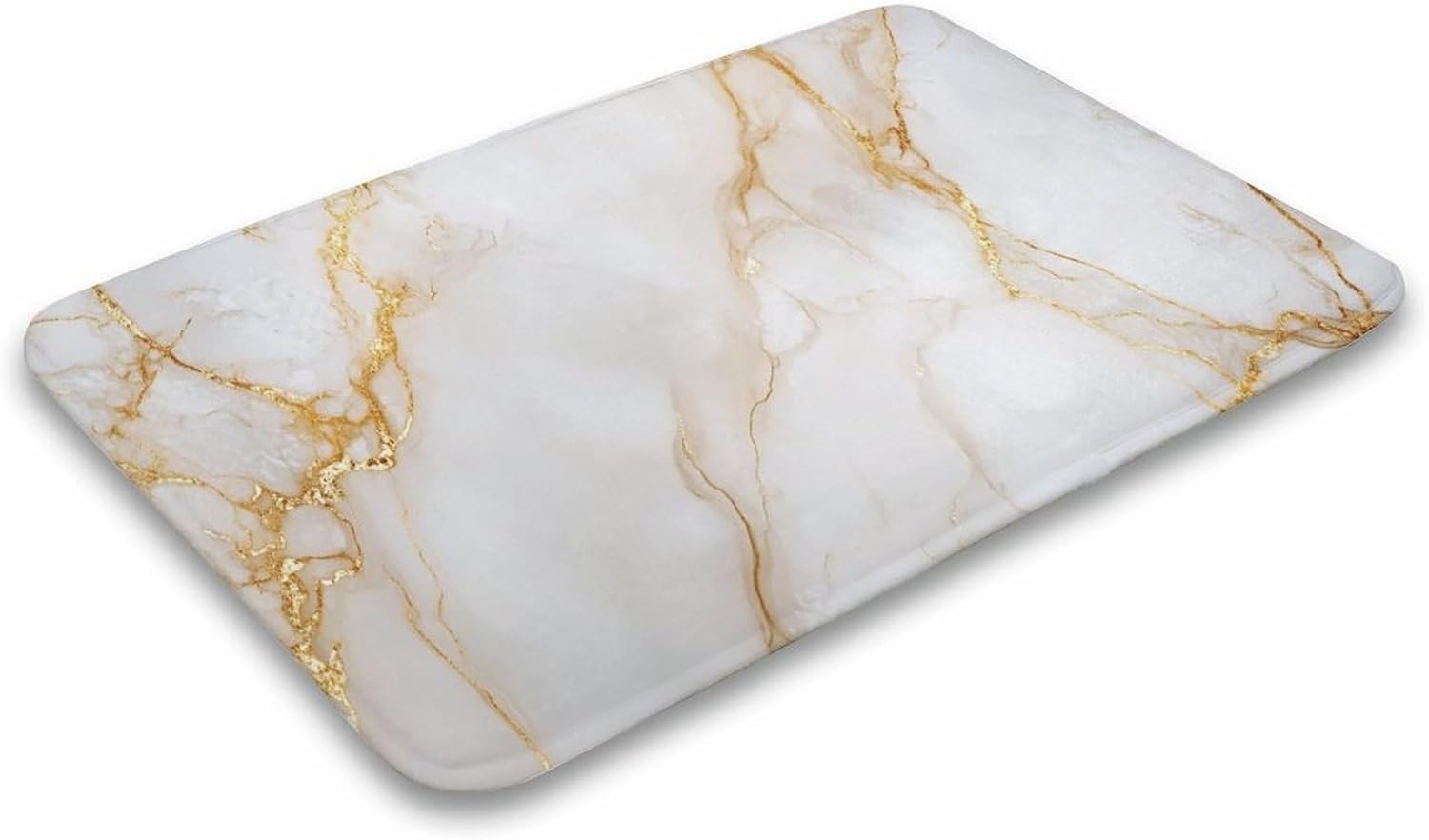 Pale Colours Marble Texture Bathroom Door Rug Mat