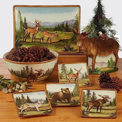 Elegant Mountain Summit Dinner Plate Set