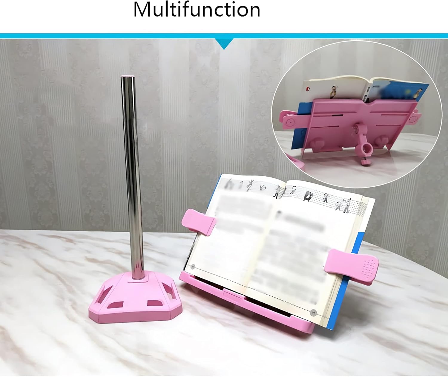Adjustable Angle Book Stand for Kitchen Office