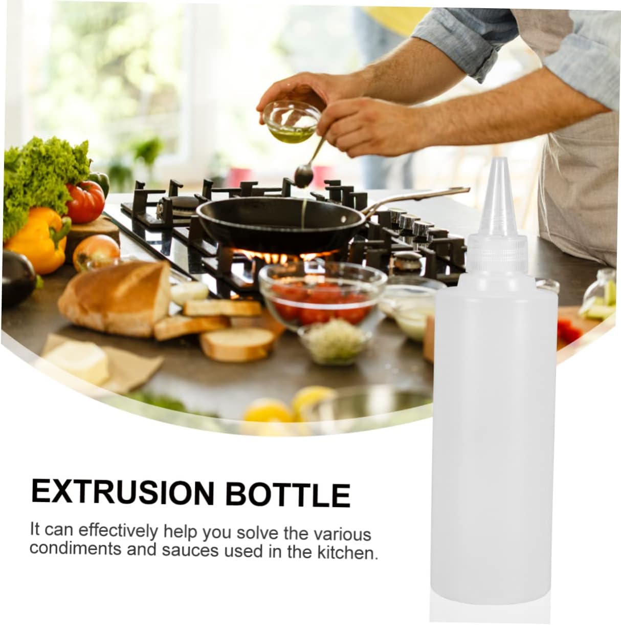 6 Set Squeeze Bottles for Kitchen condiments