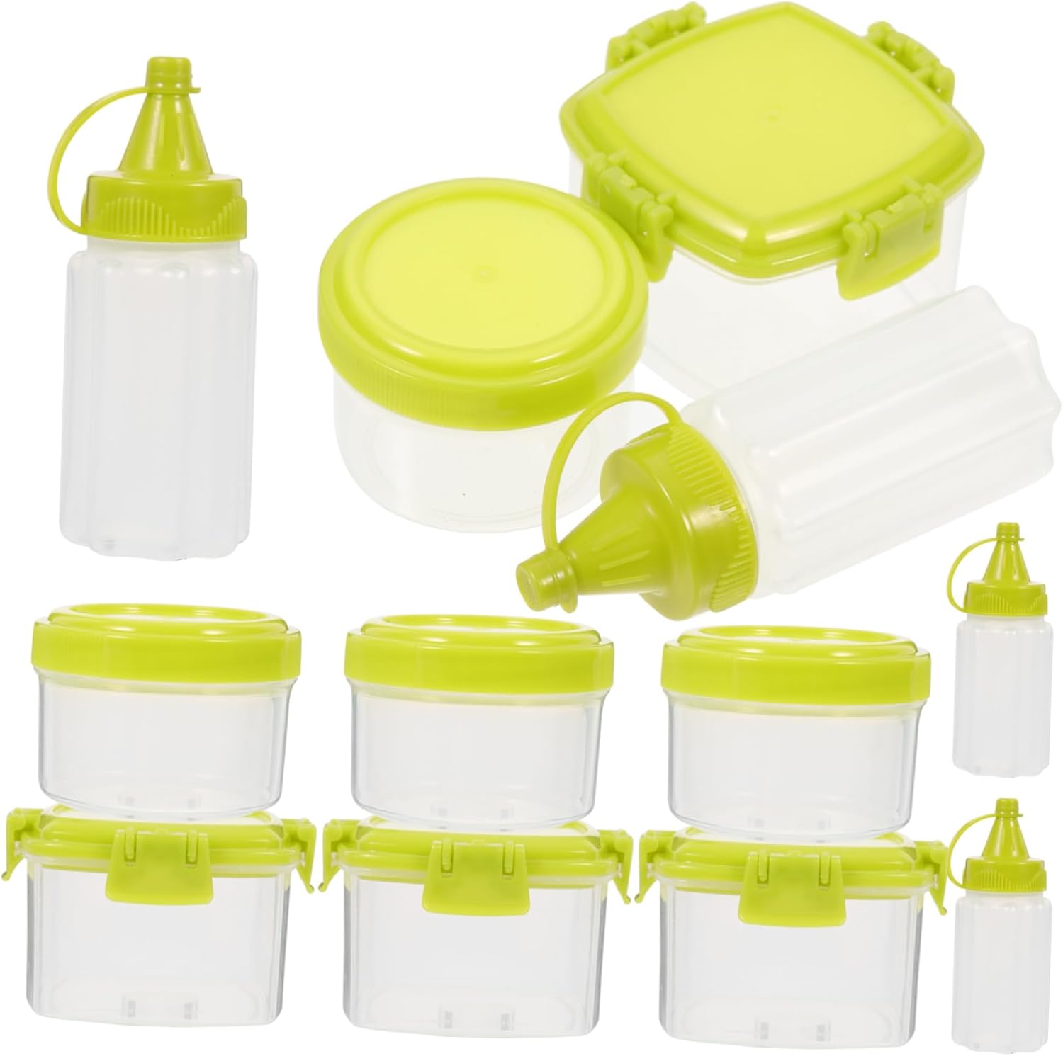 Cabilock Durable and Compact Squeeze Bottle Set for Kitchen BBQ Use