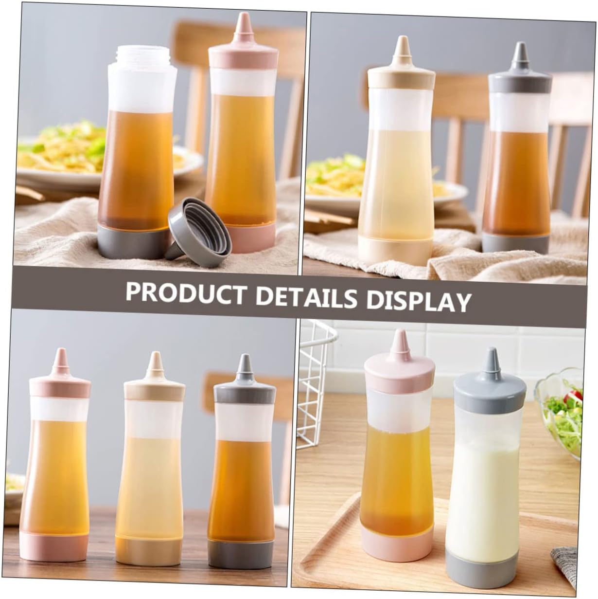 Hemoton Plastic Squeeze Bottle 2-Pack