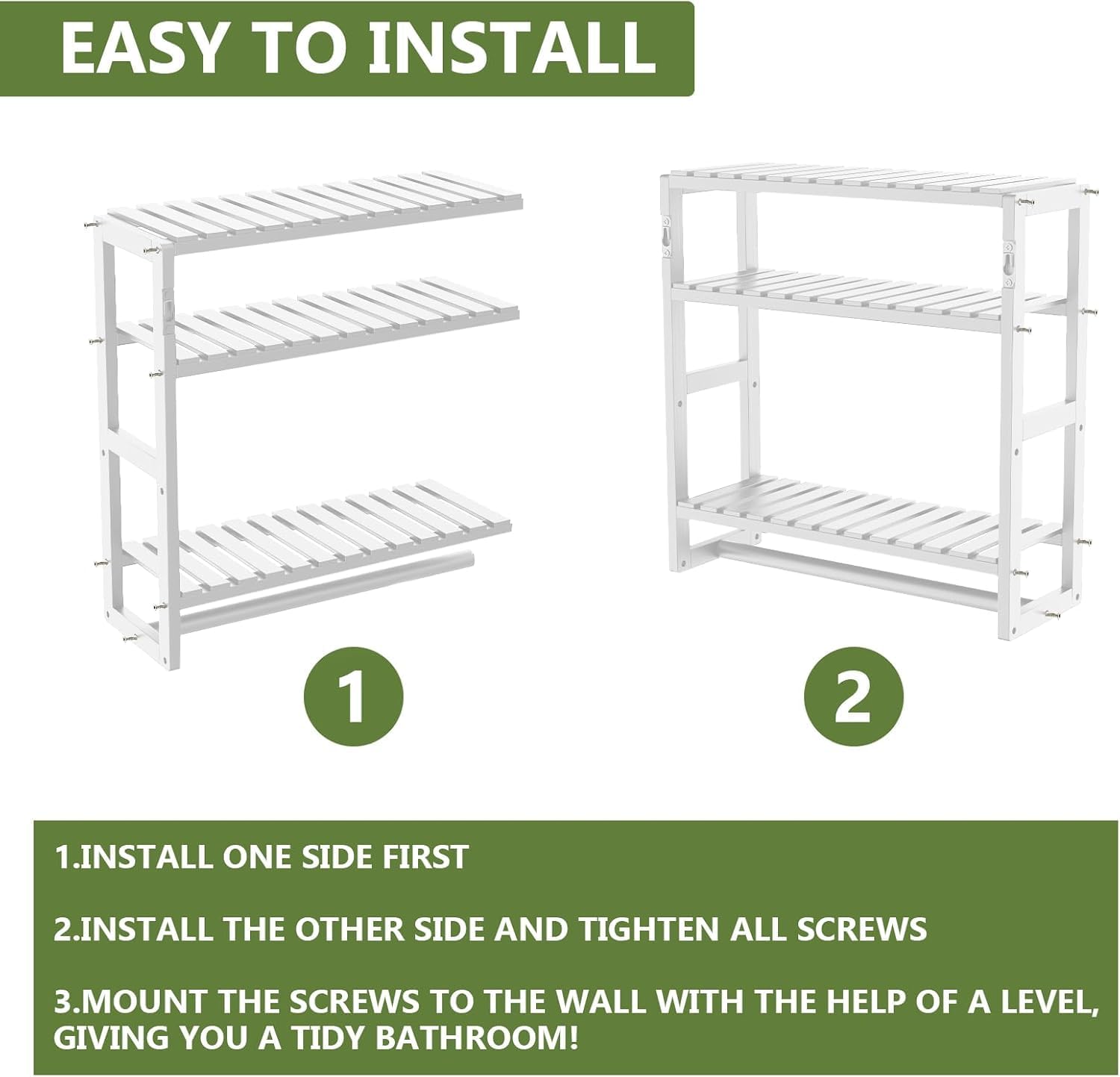 3 Adjustable Toilet Paper Storage Corner