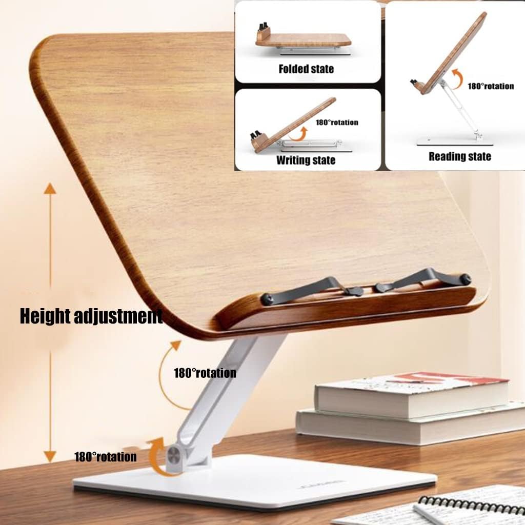 Book Stand for Reading Metal Adjustable Height 180 Rotation