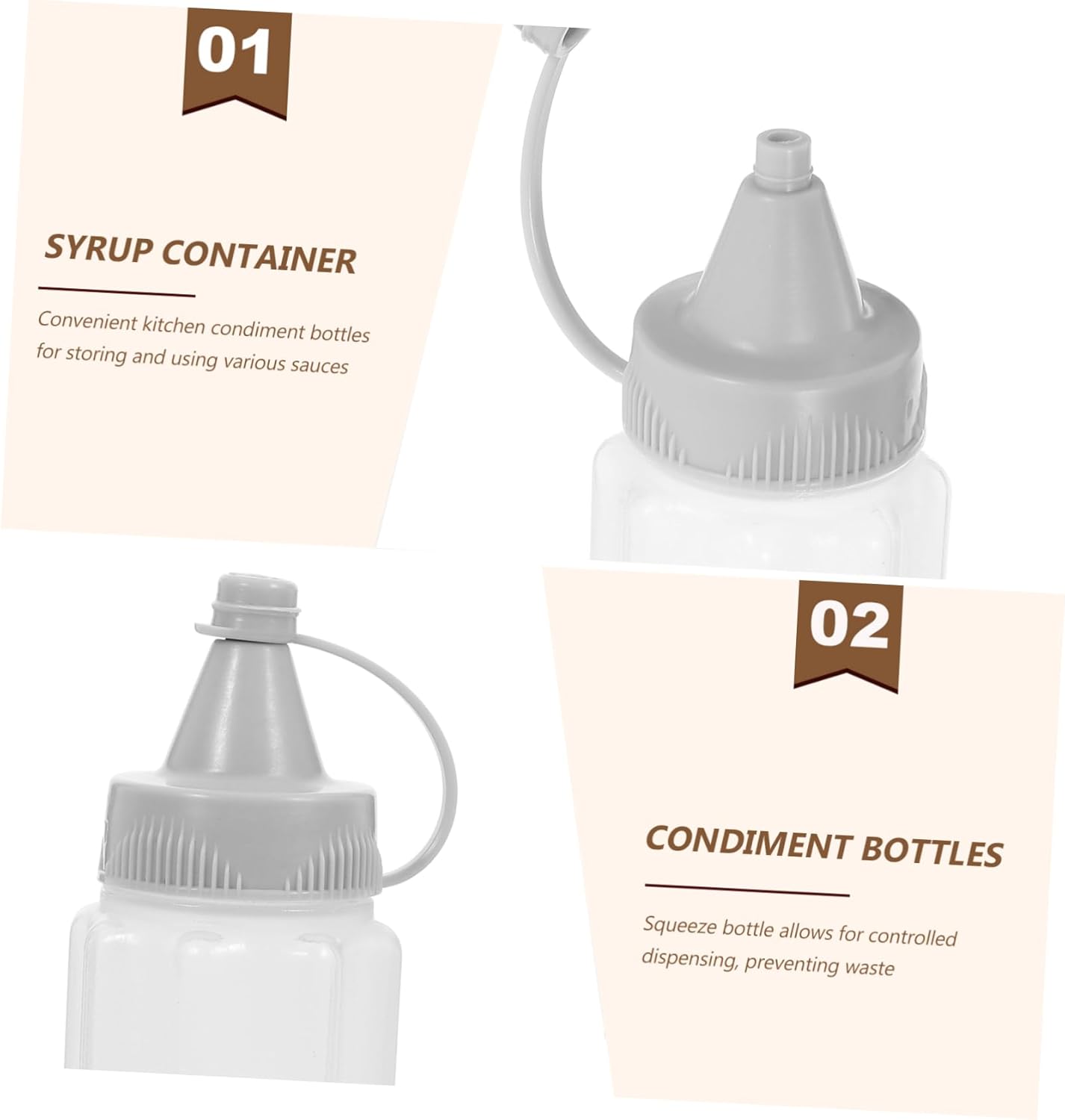 4-Piece Mini Squeeze Bottles