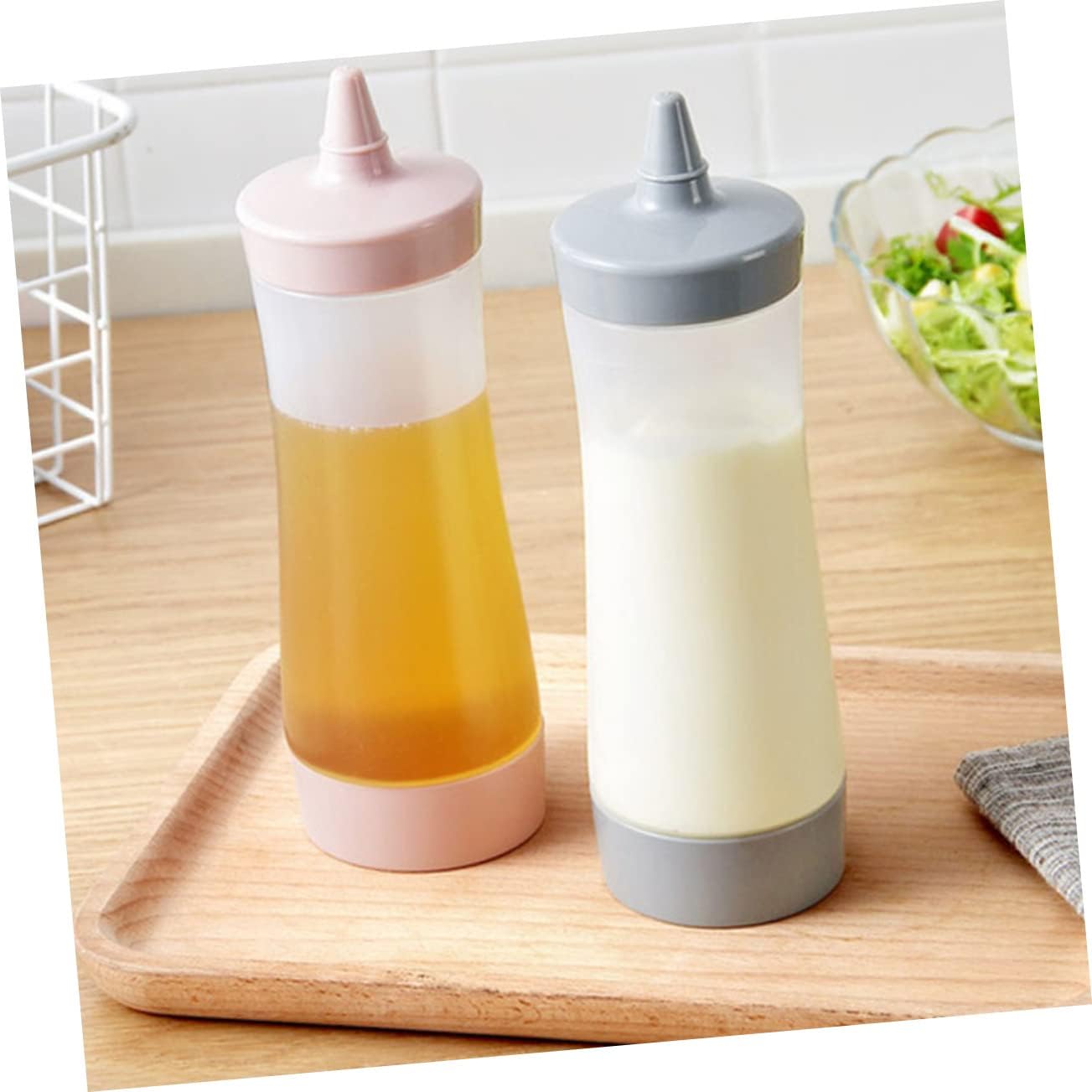 Hemoton Plastic Squeeze Bottle 2-Pack