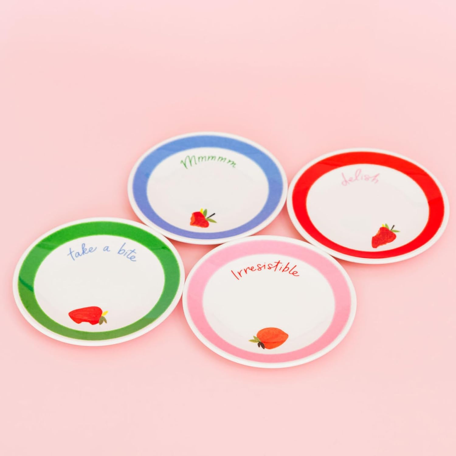 Kate Spade New York Adventure Stripe Melamine Dinner Plate Set 4-piece