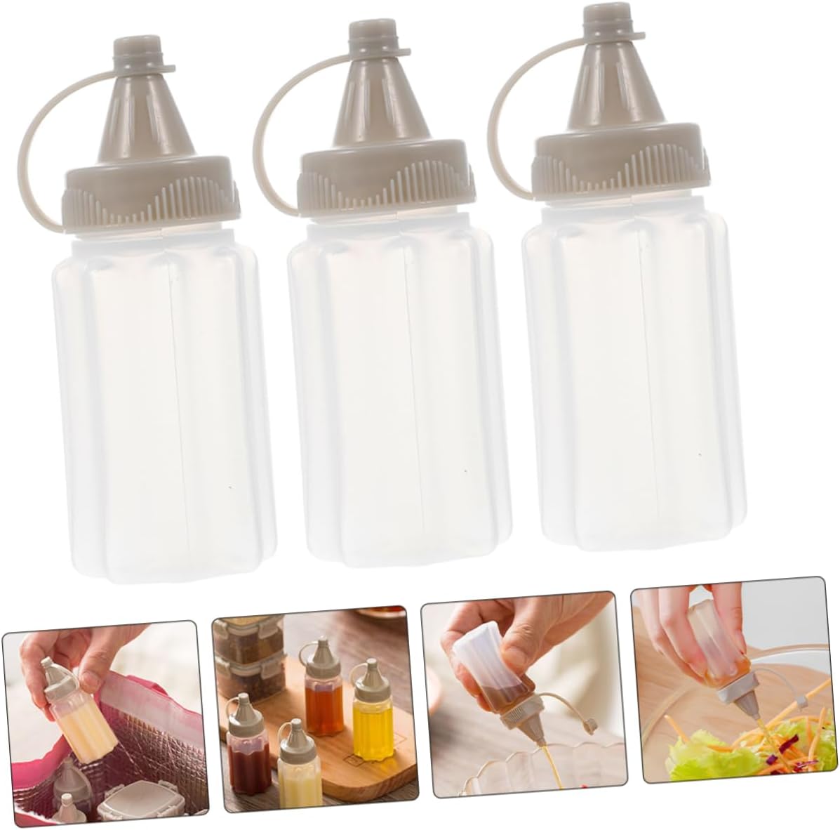 Childweet 12-Piece Condiment Squeeze Bottles Portable Sauce Dispensers
