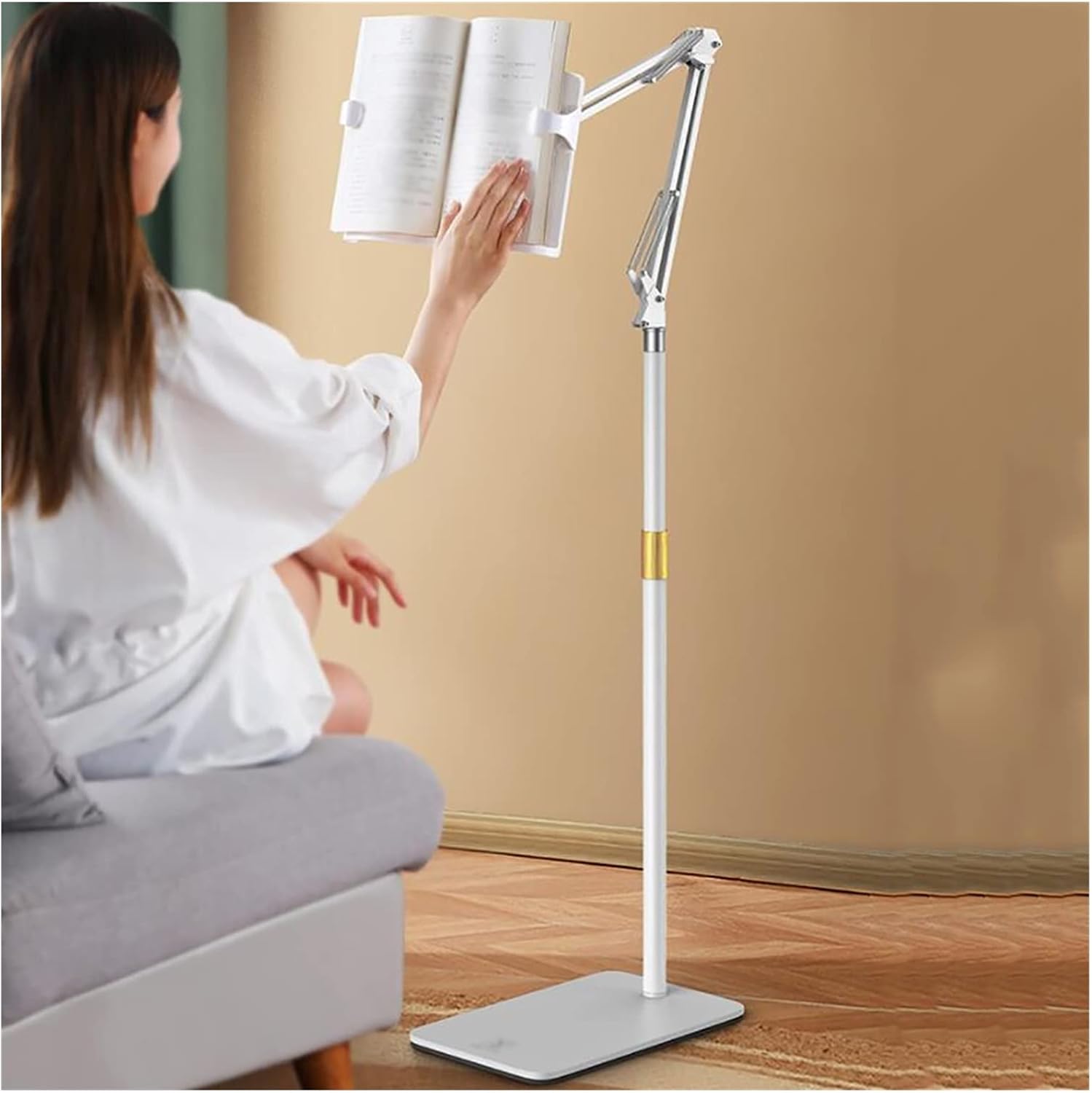 Adjustable Floor Stand for Books More