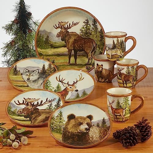 Elegant Mountain Summit Dinner Plate Set
