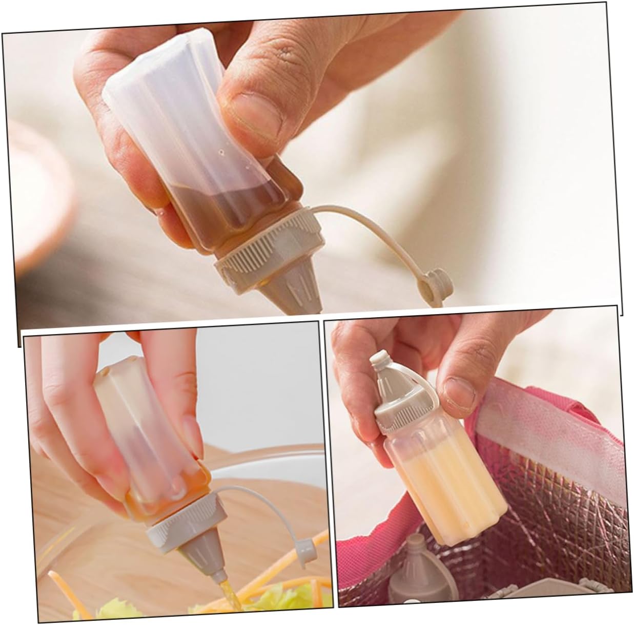 SOLUSTRE 12-Piece Reusable Squeeze Bottles