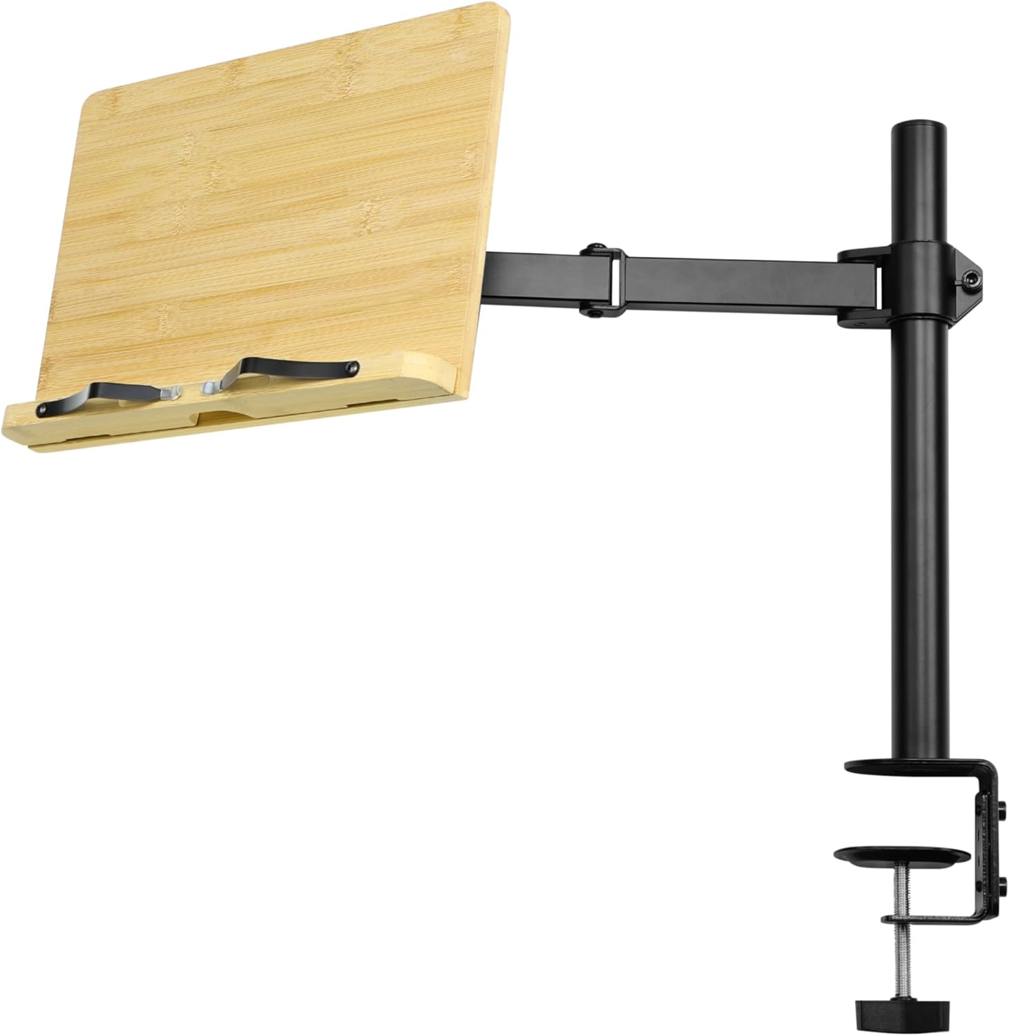 Enhance Workspace Efficiency Books Holder for Bamboo More