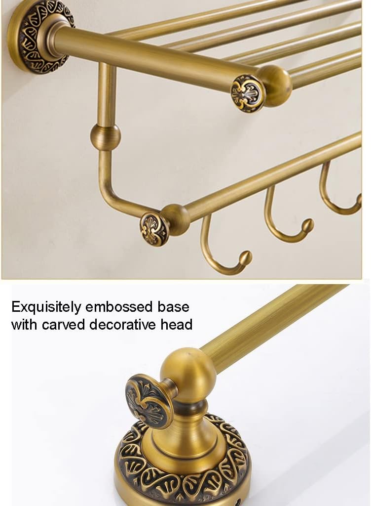 Antique Copper Bath Towel Rack