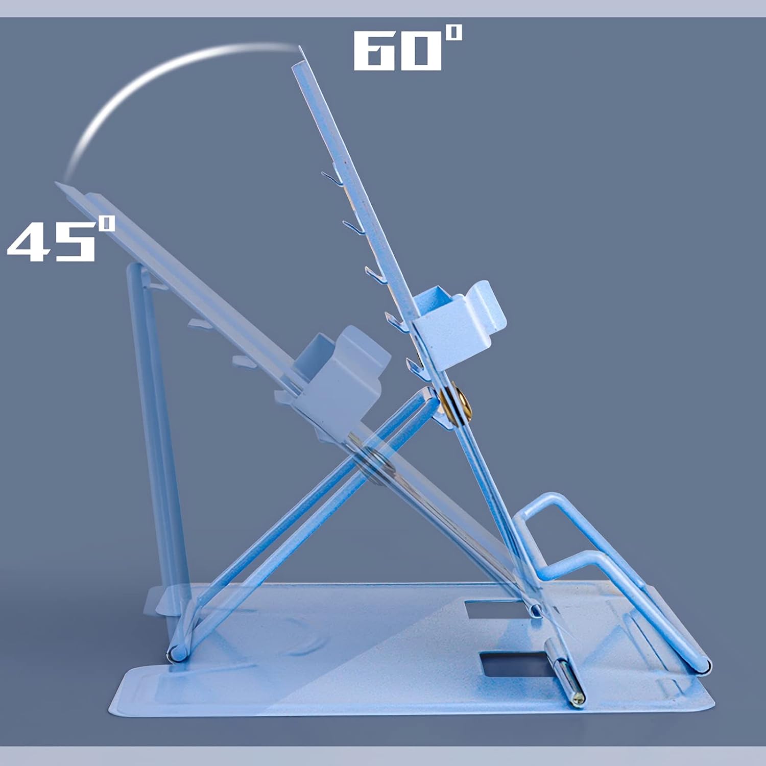 Yuidaaavzz Adjustable Metal Book Stand 1