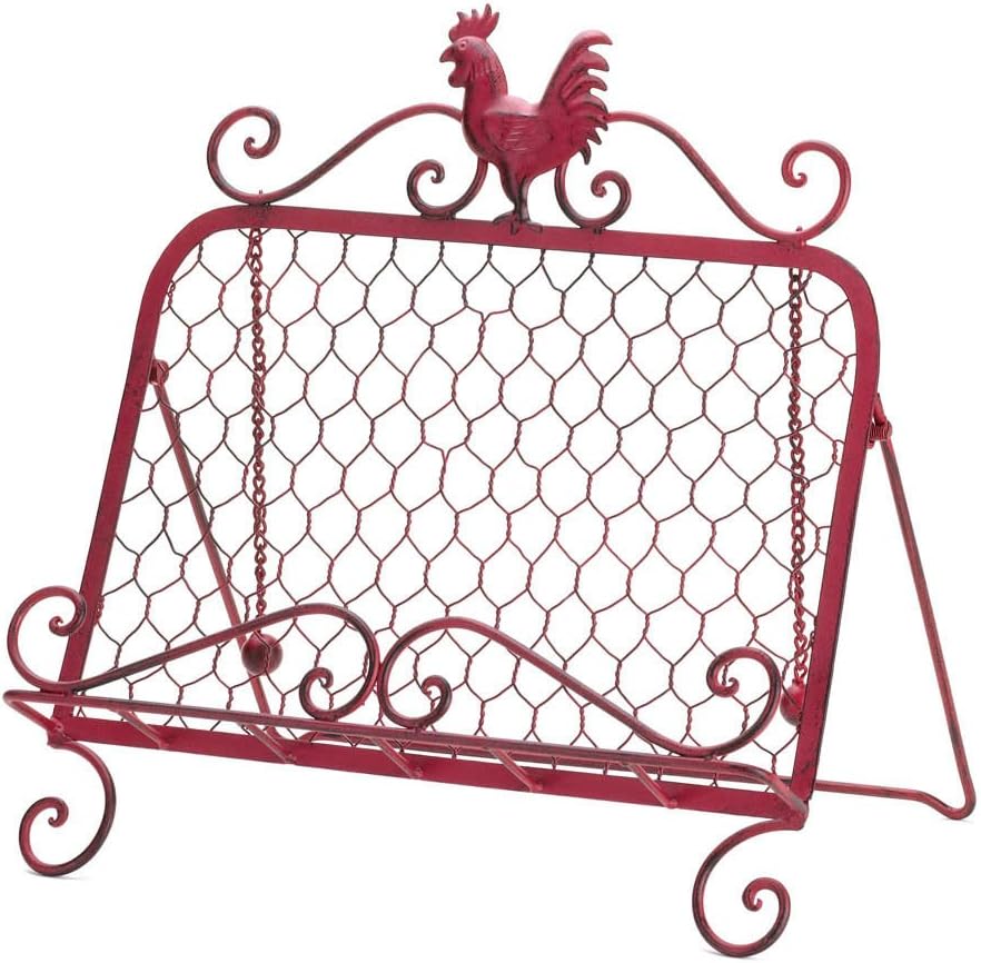 Asher Amada RED ROOSTER Cookbook Stand 1