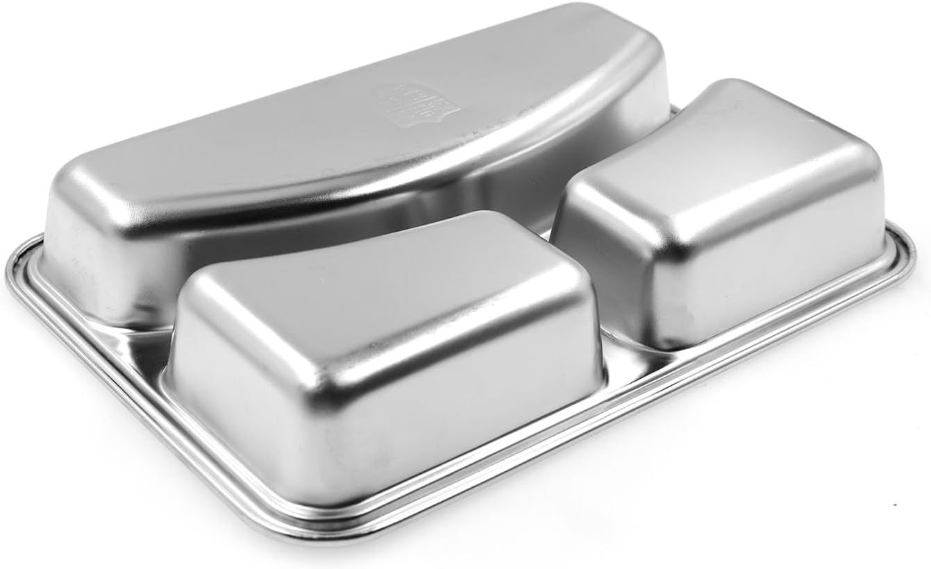 Durable stainless steel divided plates for separating and storing food