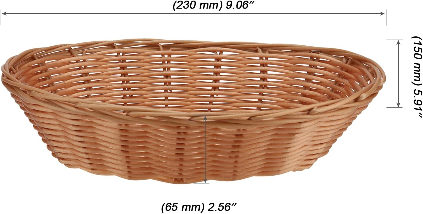 Elegant Delightful Woven Bread Basket Set for Christmas or Kitchen Use