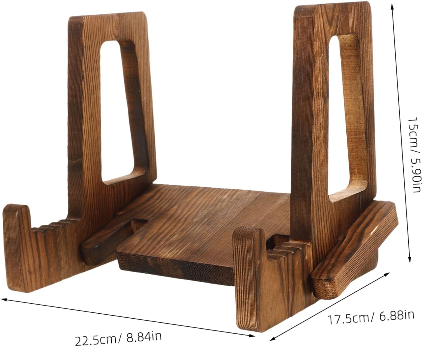 Elegant Wooden Book Recipe Stand Multi-Use Kitchen Organizer