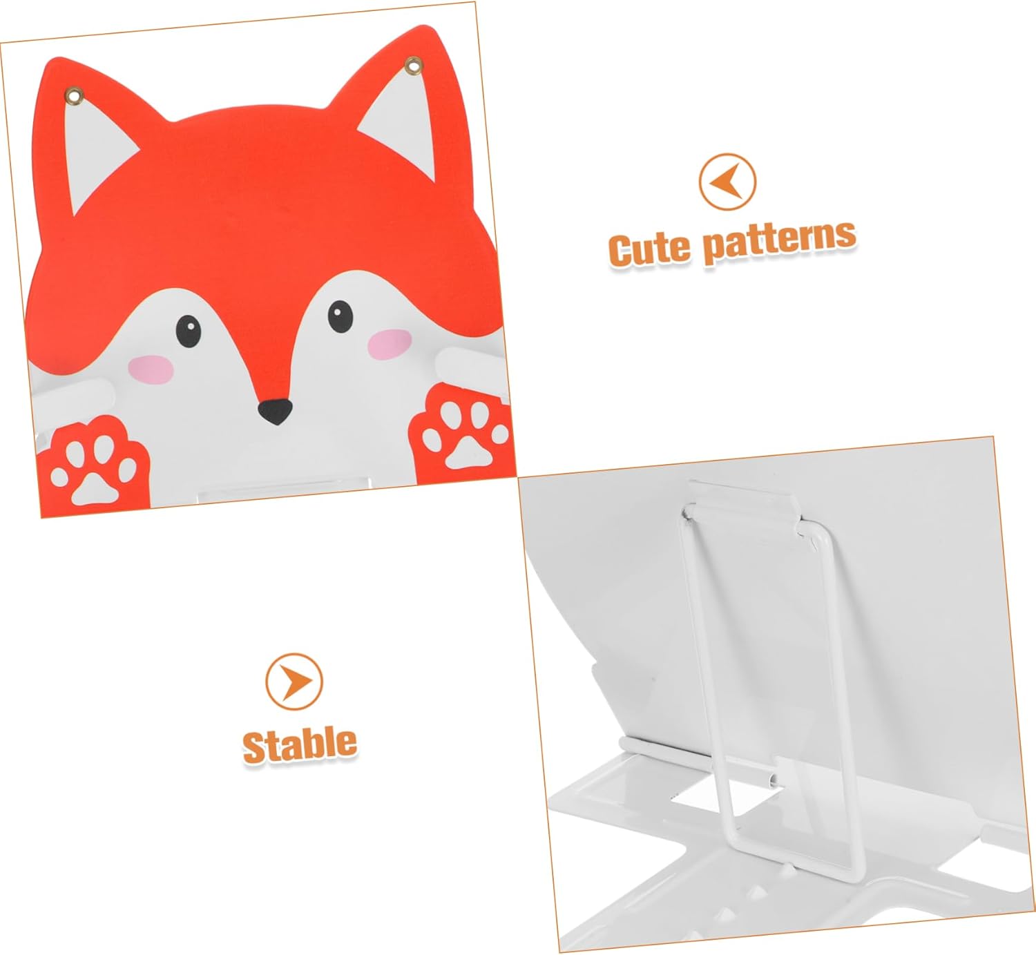 VILLCASE Fox-Shaped Book Holder for Kids