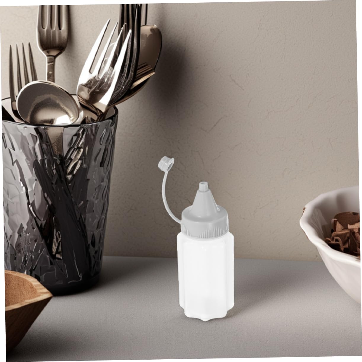 Perfect size condiment bottles for home and camping