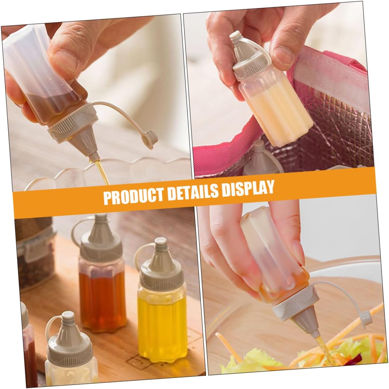 SOLUSTRE 12-Piece Reusable Squeeze Bottles