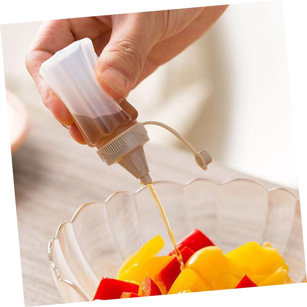 Childweet 12-Piece Condiment Squeeze Bottles Portable Sauce Dispensers