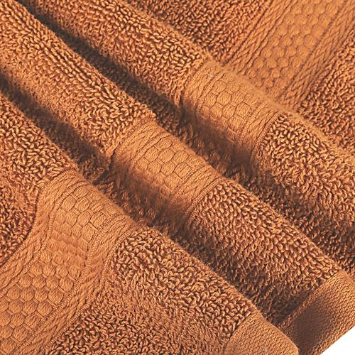A1 Home Collections Burnt Caramel Bath Towels Pack of 4
