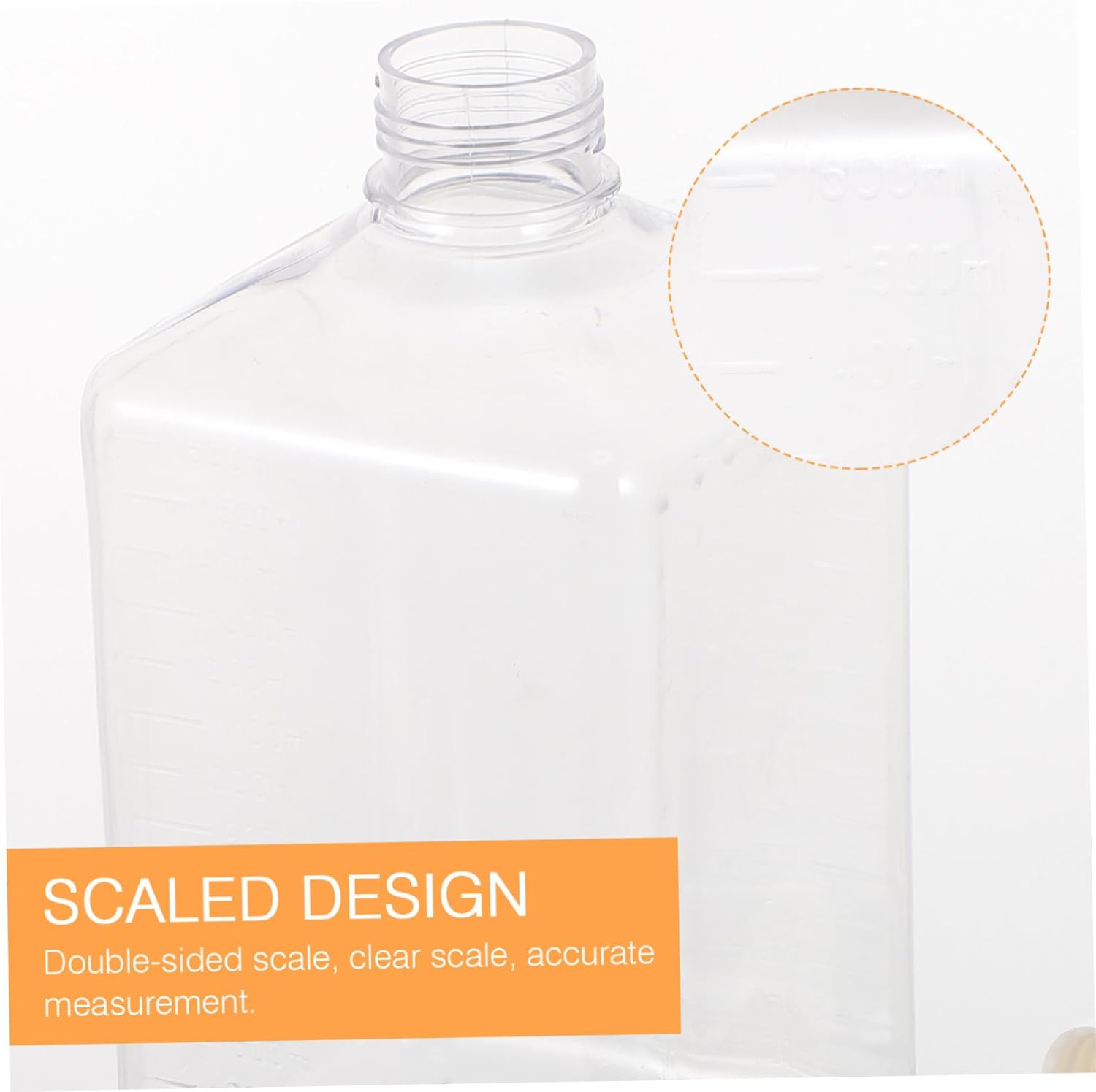 Cabilock 1600ml Transparent Plastic Syrup Dispenser