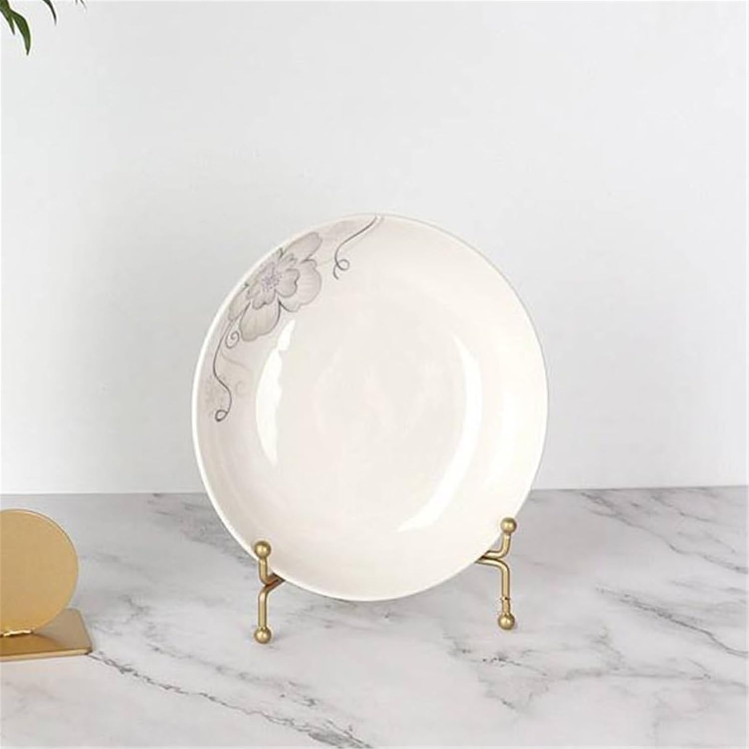 ZDOYUN Metal Cookbook Stand Small Gold