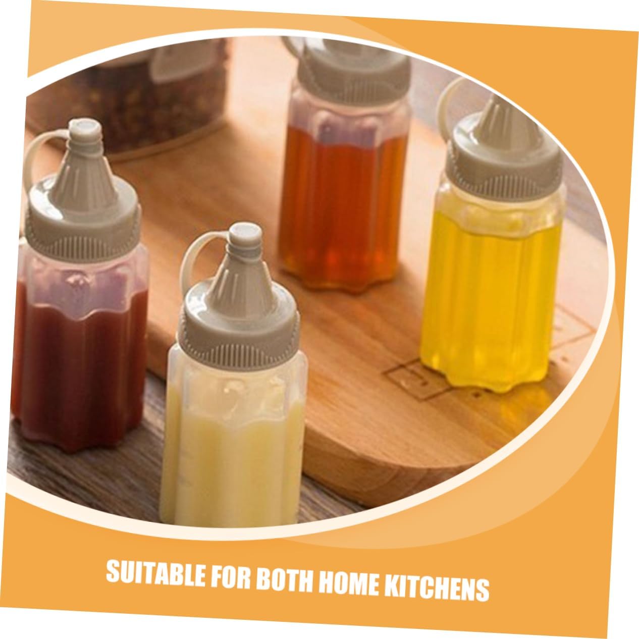 12-Pack Reusable Mini Squirt Condiment Bottles