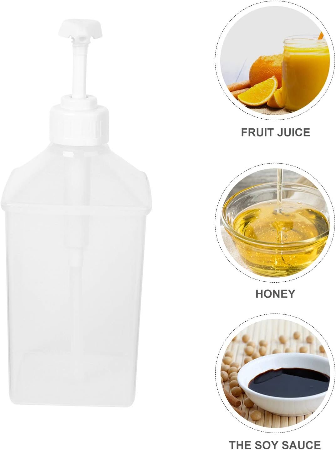 Dual-Piece Squeeze Bottle Set Kitchen Storage