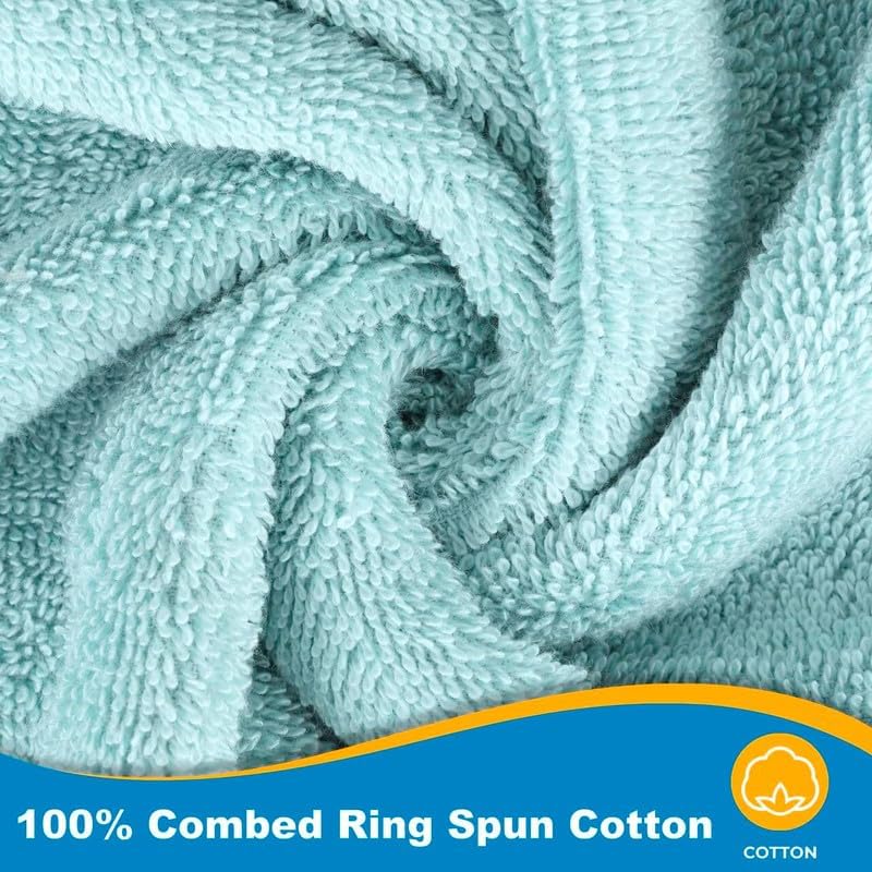 12-Piece Embroidered Cotton Bath Towels for Comfort Style