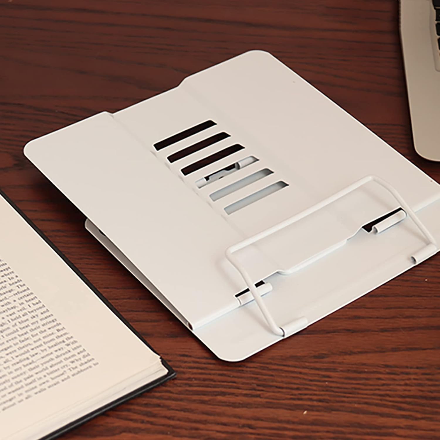 Adjustable Metal Desk Book Stands for Reading Comfort