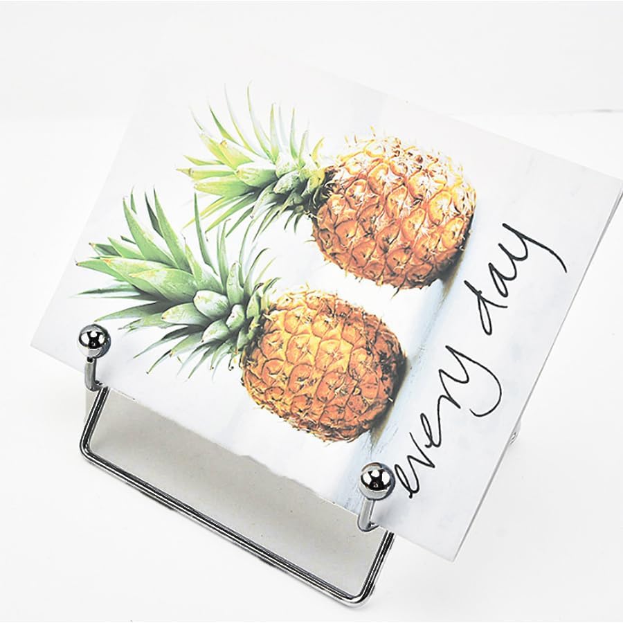 Sturdy Metal Kitchen Stand Cookbooks Tablets Holder