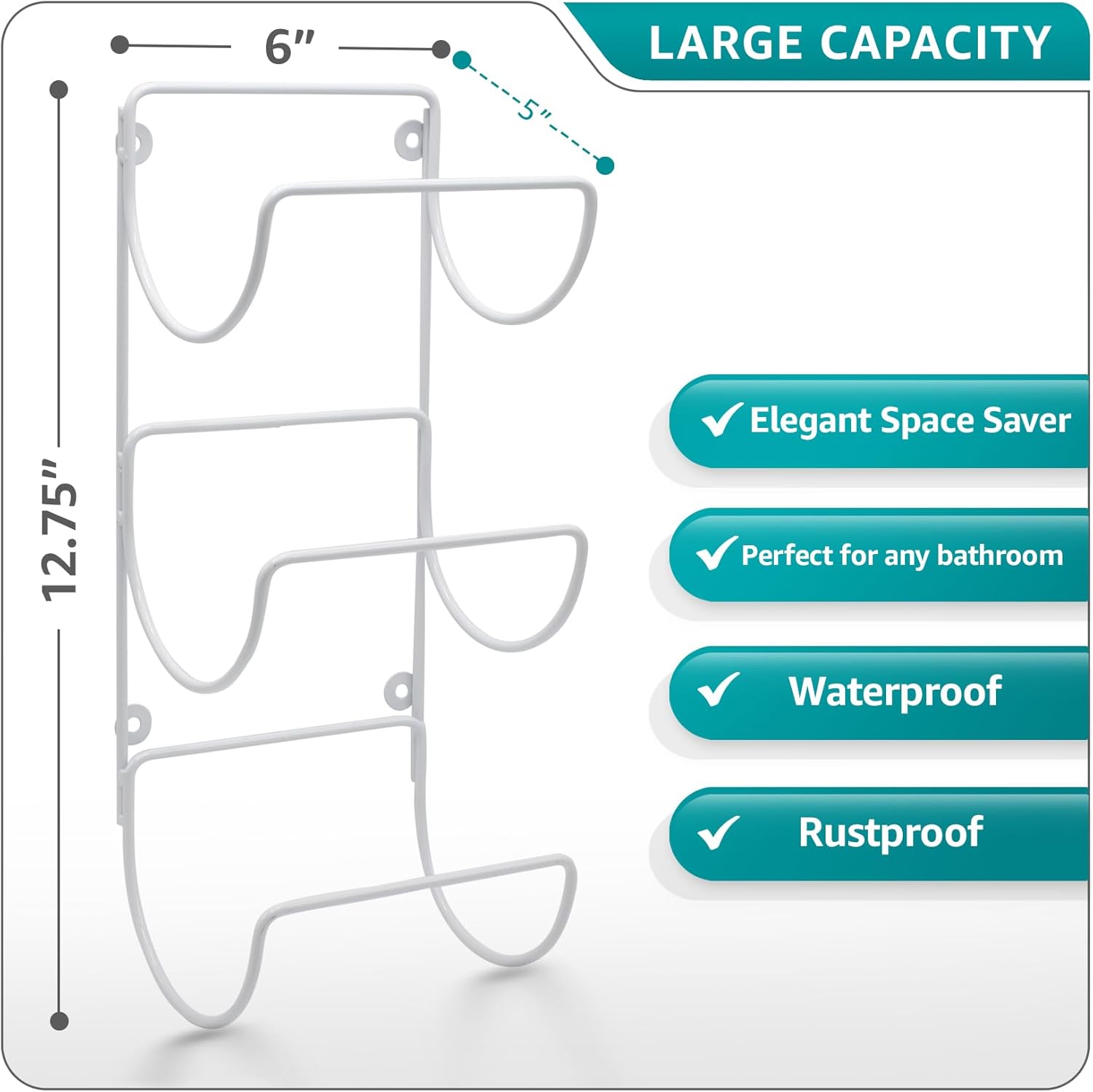 Efficient 6-Level Towel Holder System