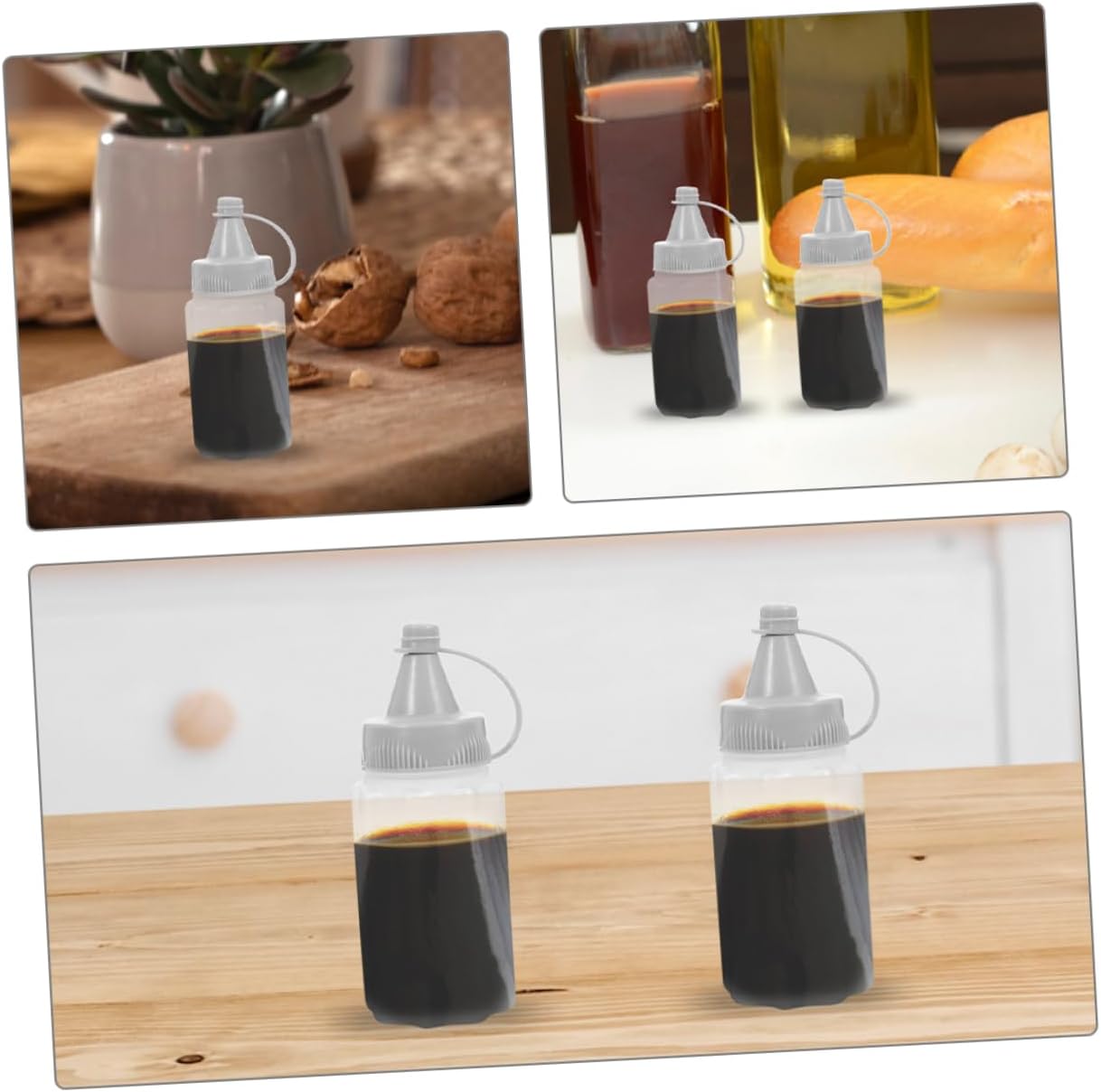 Reusable Squeeze Bottles - Condiment Dispenser