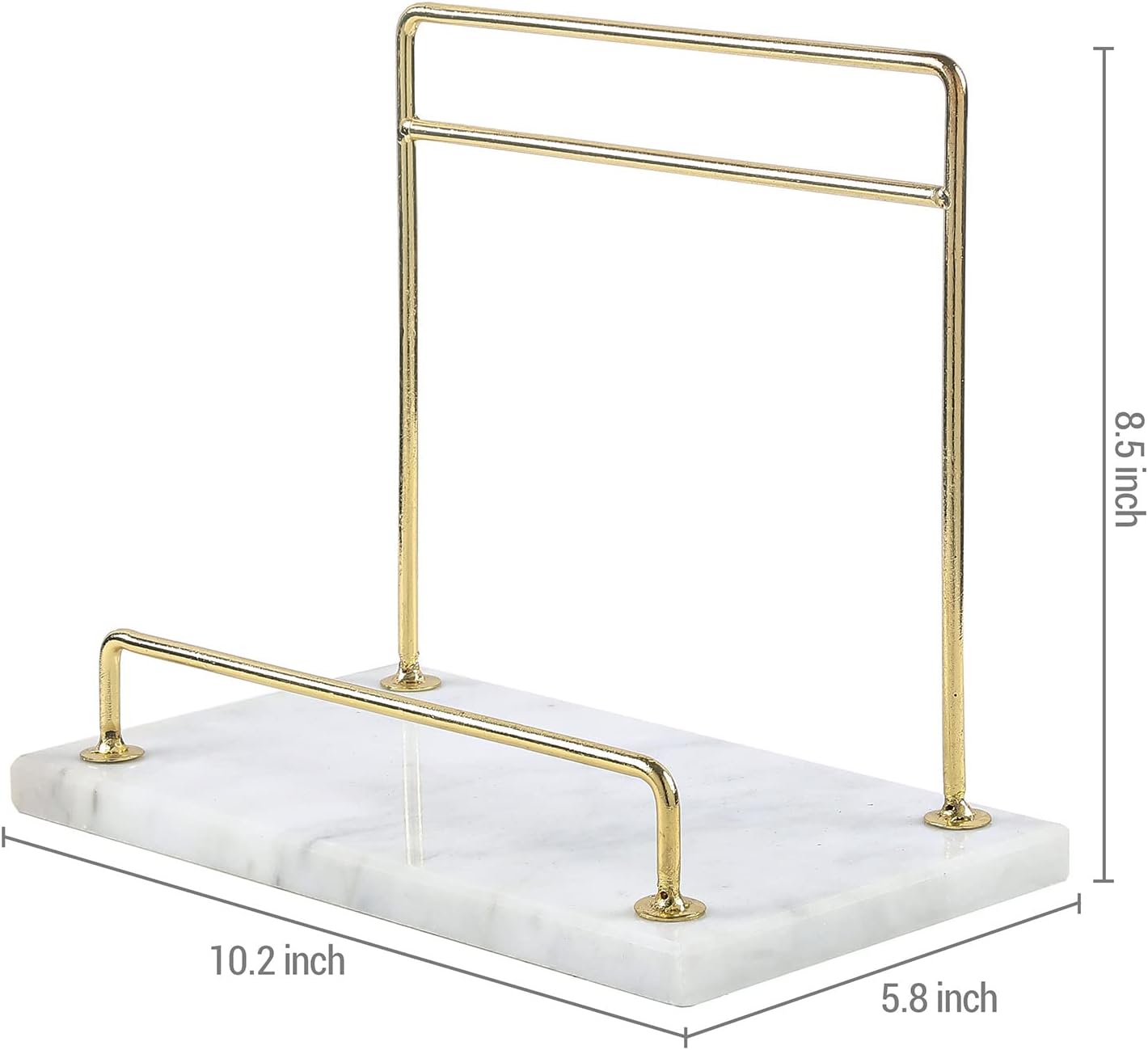 MyGift Modern Marble Cookbook Stand Sturdy and Stylish for Your Kitchen