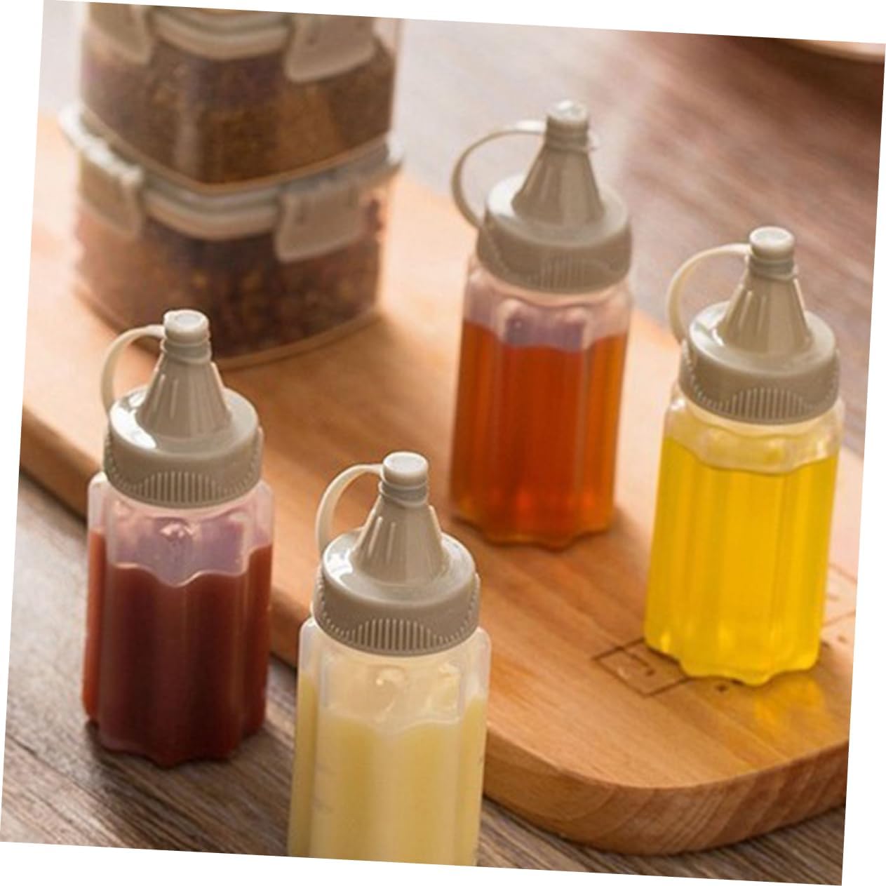 Childweet 12-Piece Condiment Squeeze Bottles Portable Sauce Dispensers
