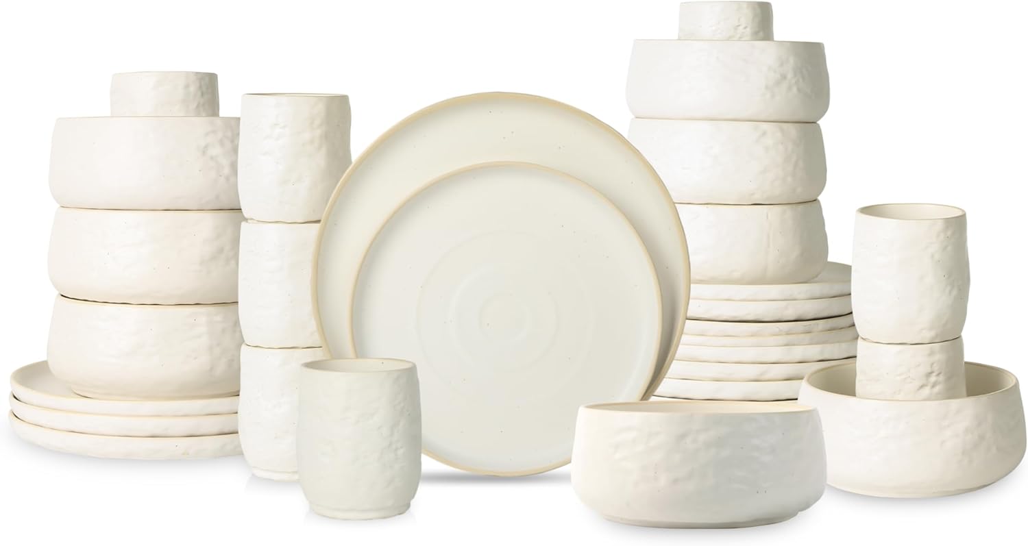 Stone by Mercer Project STONETWARE DISHWARE SET FOR 8