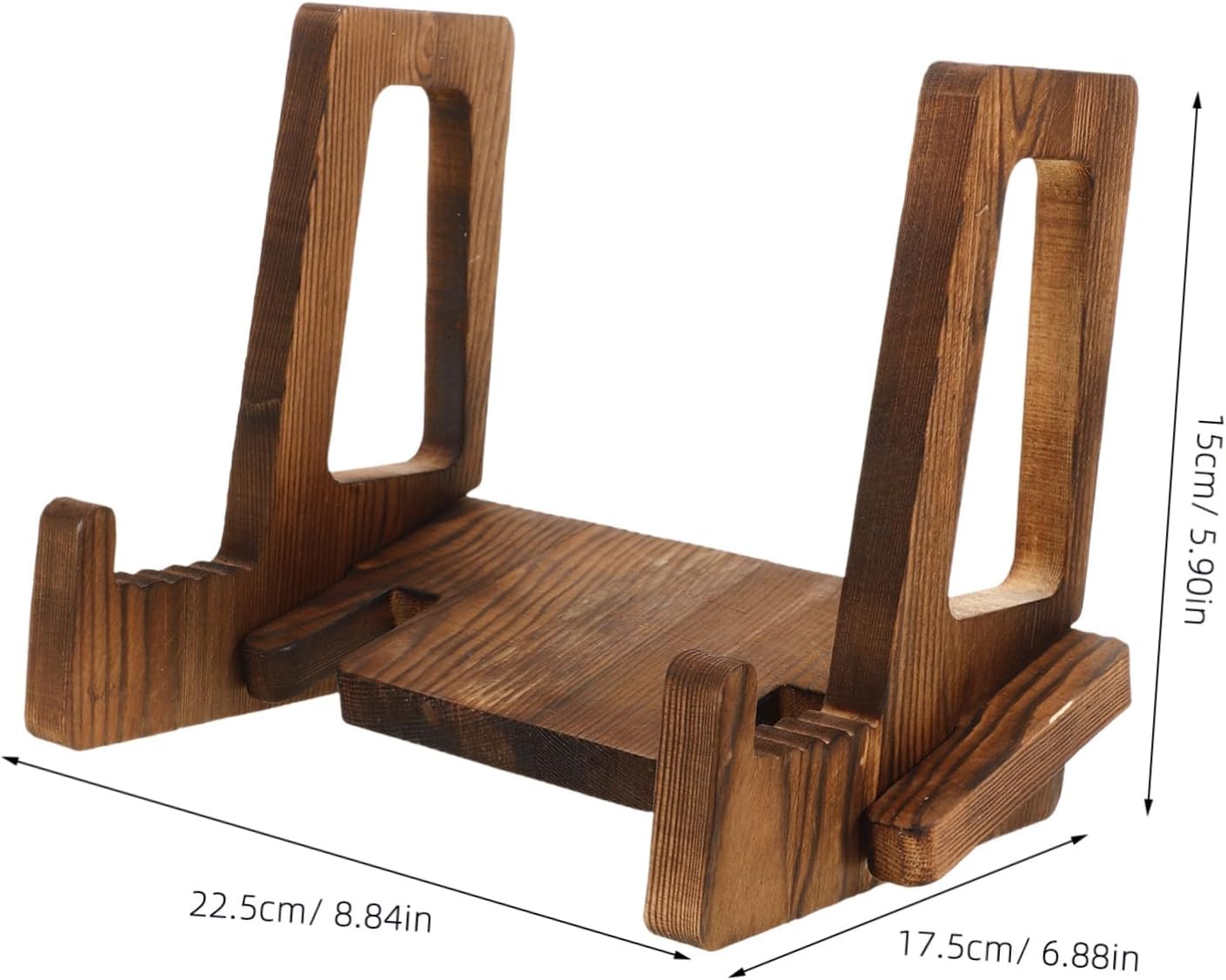 VOSAREA 3Pcs Wooden Cookbook Stand with Reading Display Features