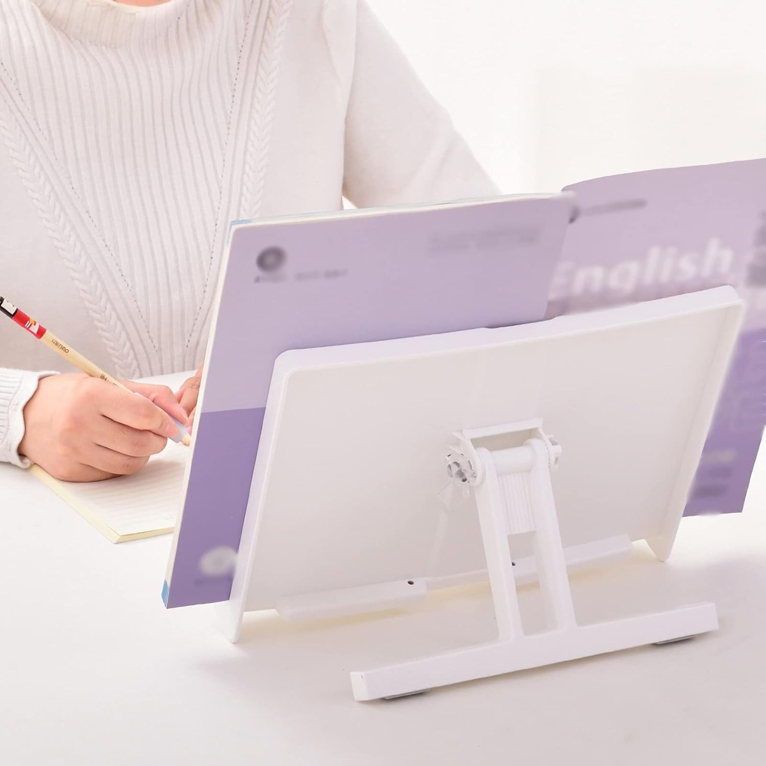 Yuidaaavzz Portable Pink 11x8 Book Stand