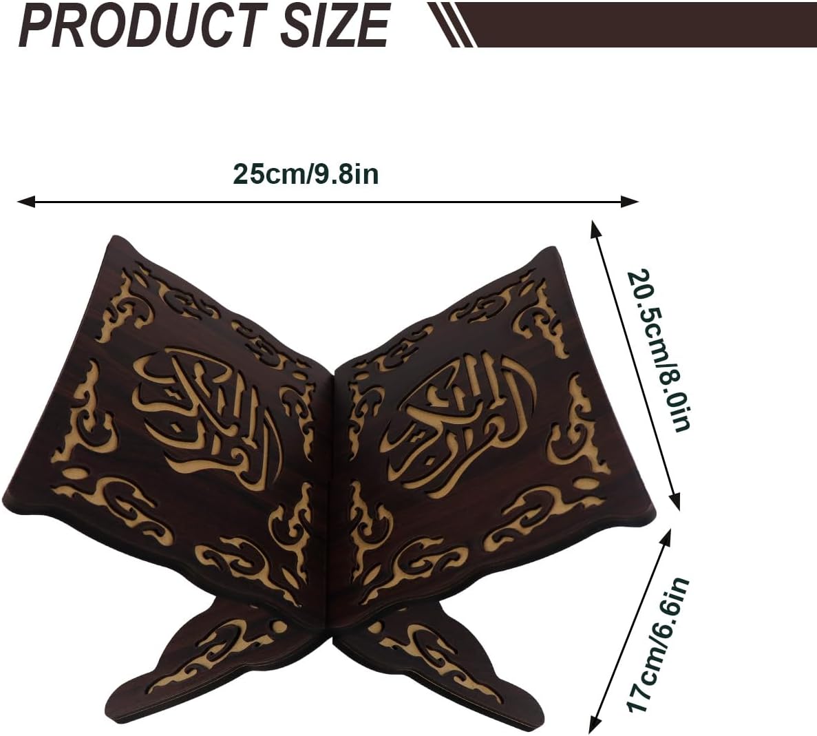 Foldable Wooden Book Stand Quran Bible Book Holder