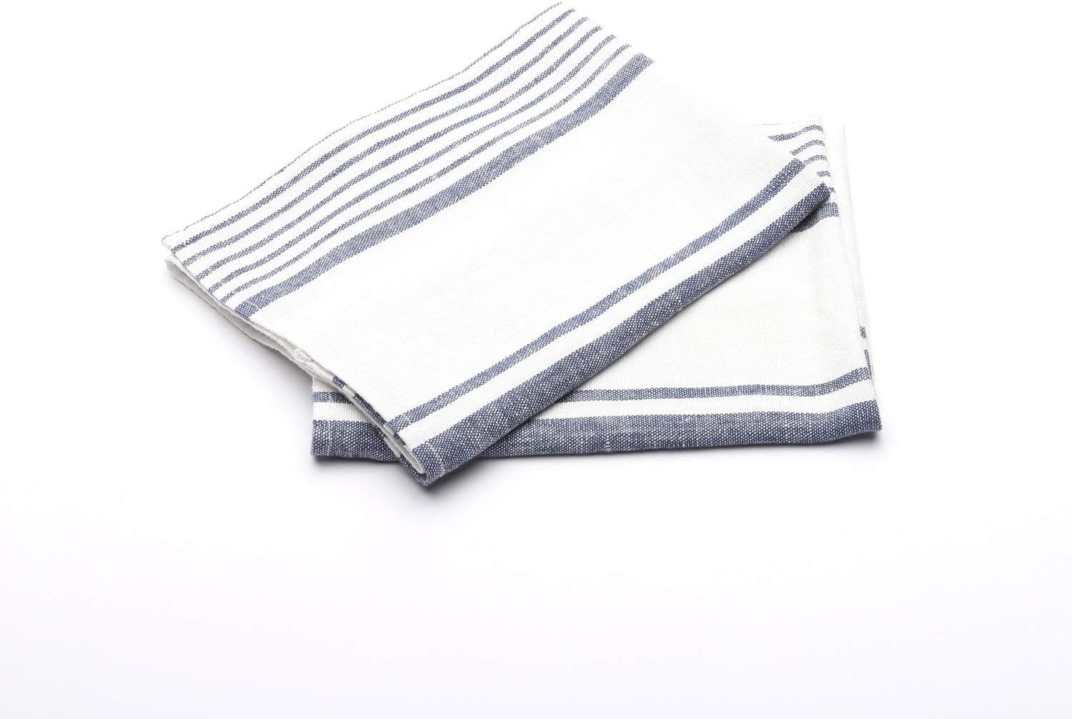 LinenMe 0821901 Set of 2 Hand Towels IndigoWhite Made in Europe
