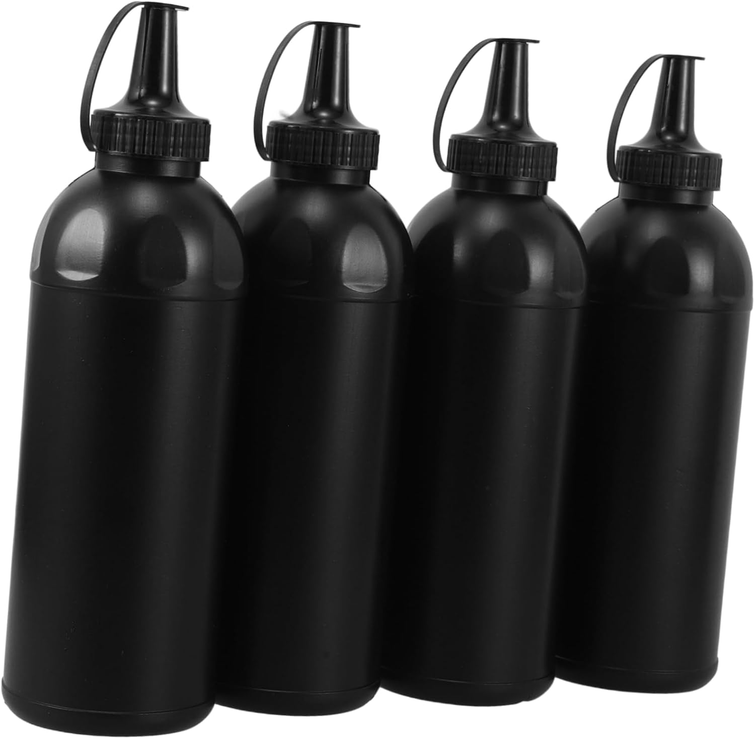 4pc 900ml Squeeze Bottle Set with Lid Multi-Use